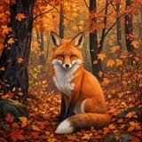 Illustration style: fox generated by AI